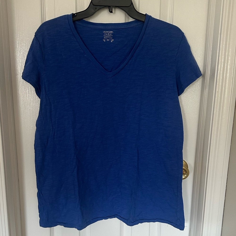 Classic Blue V-Neck Women's Tee
